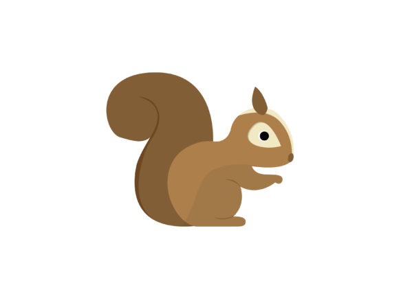 309-Squirrel Animal Vector Illustration: Graphics & Illustrations for Handmade Makers