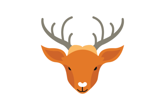 Animal Head Deer Face Illustration
