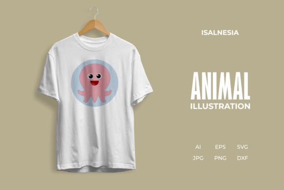 Animal Octopus Character Illustration Graphics & Illustrations