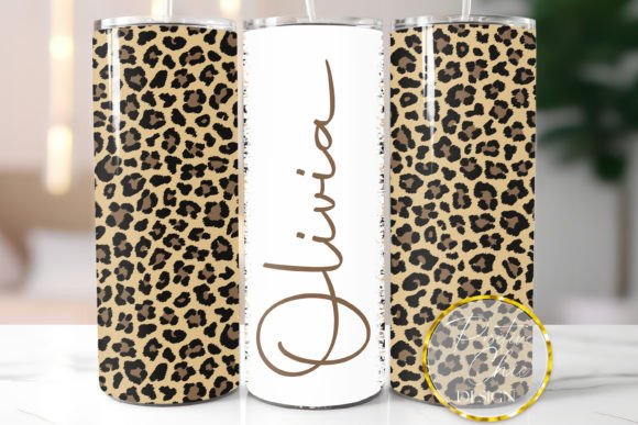 Animal Print Tumbler Design Sublimation: Graphics & Illustrations for Handmade Brands