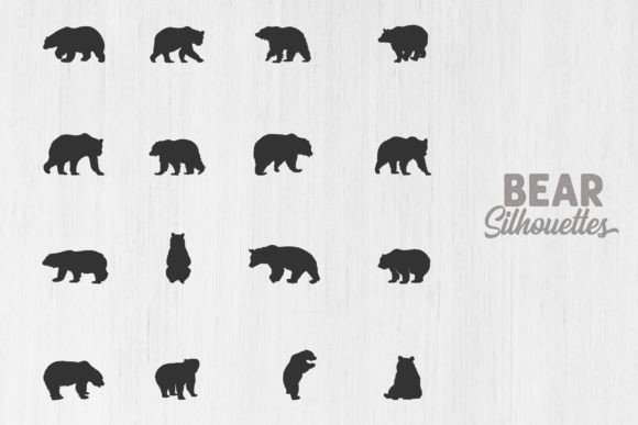 Bear Silhouette Graphics & Illustrations for Local Branding