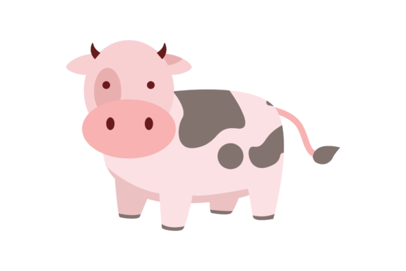 Cow Moo Illustration SVG: Graphics & Illustrations for Sellers