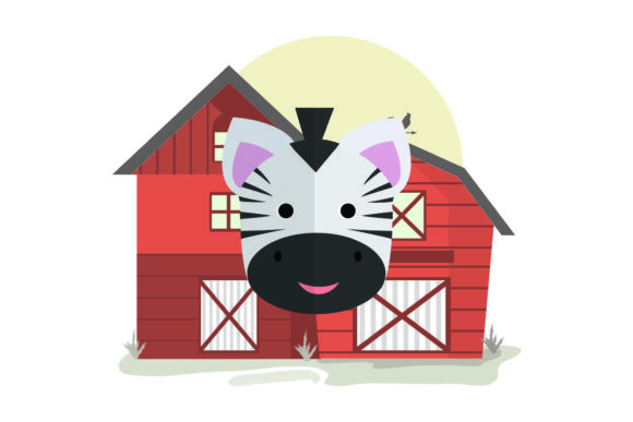 Cute Animal Head Zebra: Graphics & Illustrations for Real Publishing