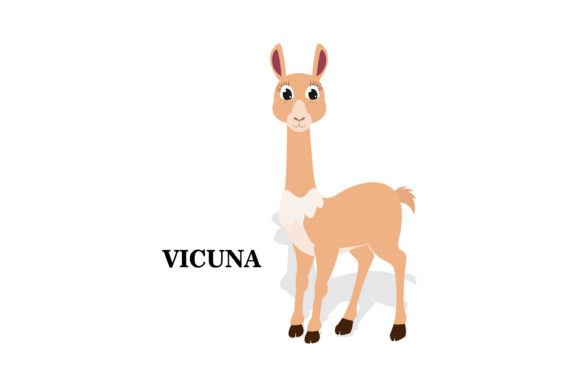 Cute Vicuna Animal Cartoon: Graphics & Illustrations for Warm Branding