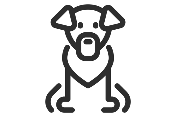 Dog Line Icon. Pet Symbol. Puppy Animal