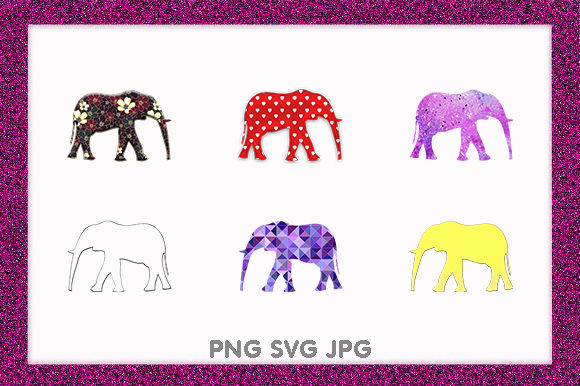 Elephants African Wildlife Animal Design Graphics