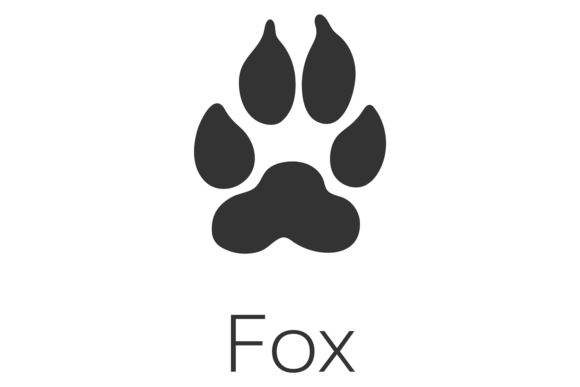Fox Footprint Graphics & Illustrations