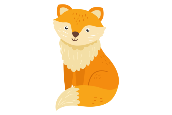 Fox in Scandinavian Style Graphics & Illustrations