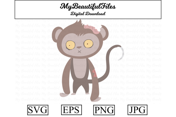 Zombie Animal - Monkey: Graphics & Illustrations for Bold Branding