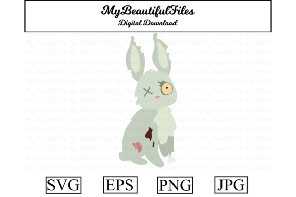 Zombie Animal - Rabbit Graphics & Illustrations